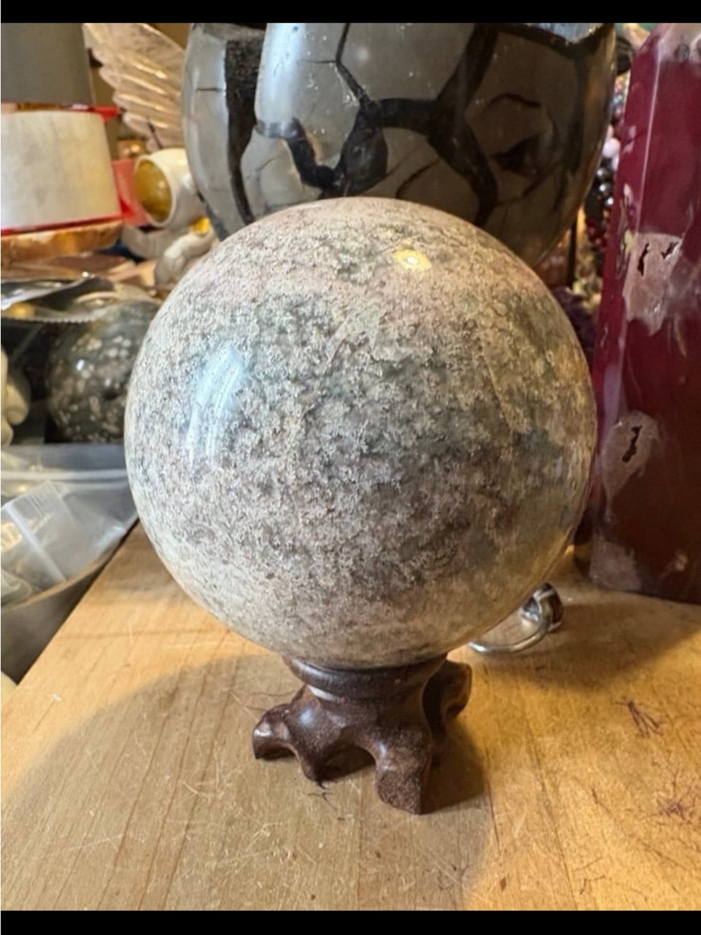 Thousand Layer Garden Quartz Sphere - Picture 4 of 5